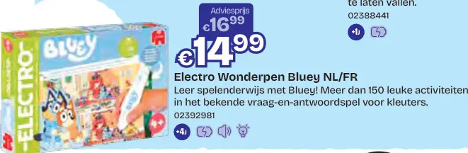 Aanbieding: Electro Wonderpen Bluey NL/FR