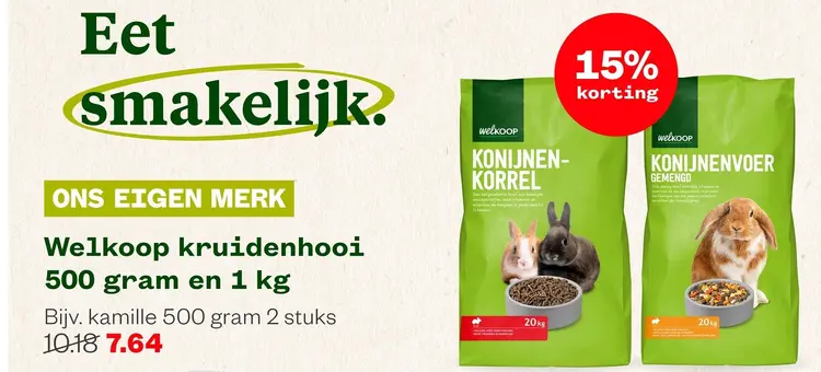 Aanbieding: Konijnen-korrel konijnenvoer gemengd
