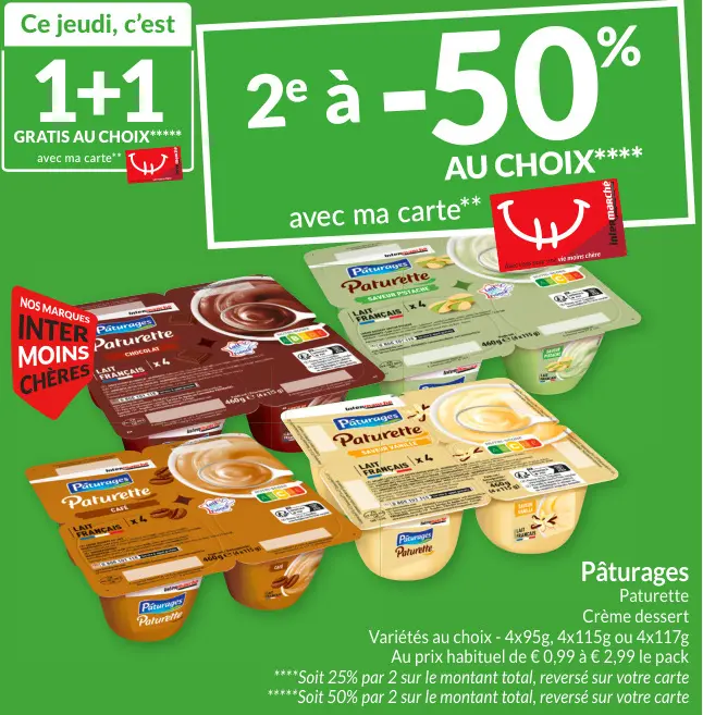 Offre: Pâturages Paturette Crème dessert