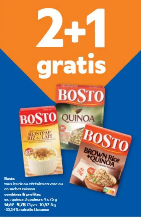 Offre: Bosto Rice or Cereals