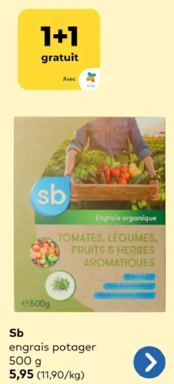 Offre: engrais potager