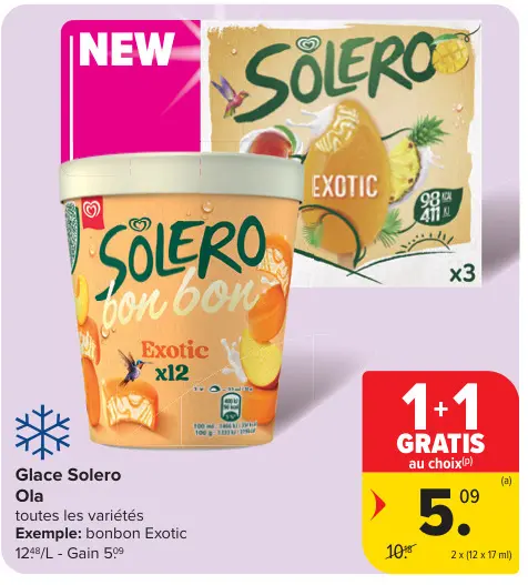 Offre: Glace Solero Ola