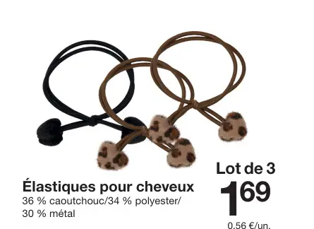 Offre: Élastiques pour cheveux