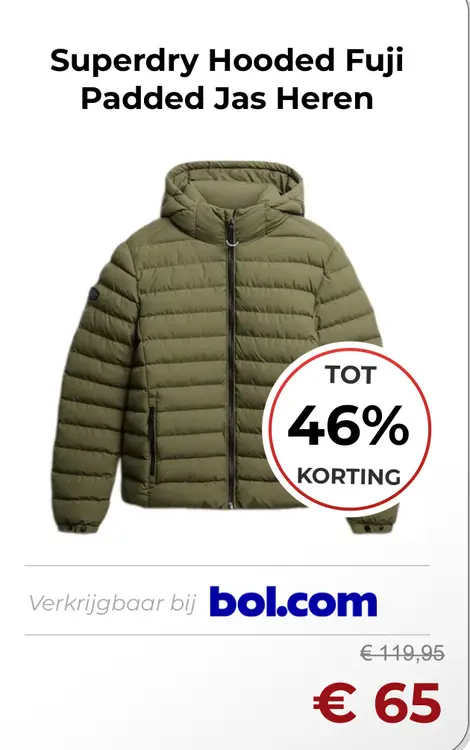 Aanbieding: Hooded Fuji Padded Jas