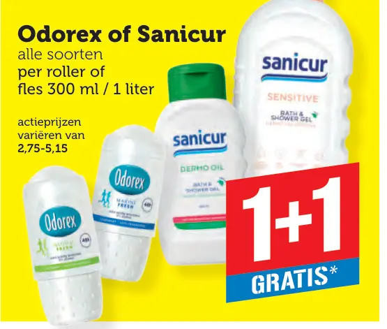Aanbieding: Odorex of Sanicur
