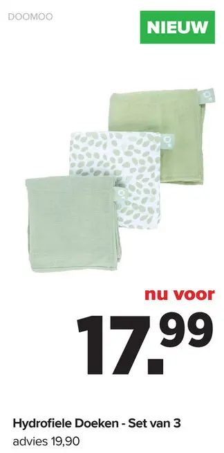 Promotie: Hydrofiele Doeken