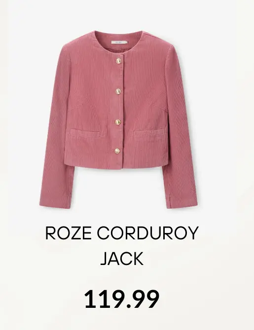 Aanbieding: Roze corduroy jack