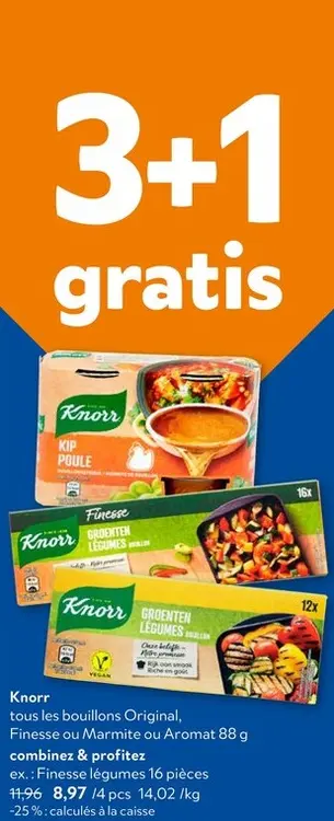 Offre: Knorr tous les bouillons Original, Finesse ou