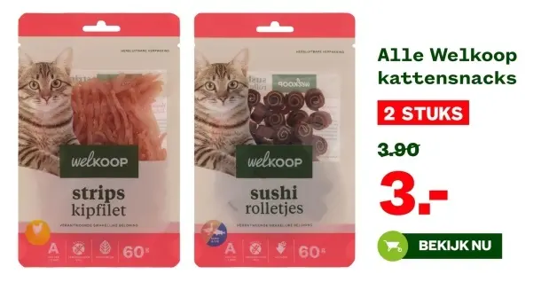 Aanbieding: Welkoop kattensnacks
