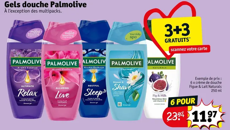 Offre: Gels douche