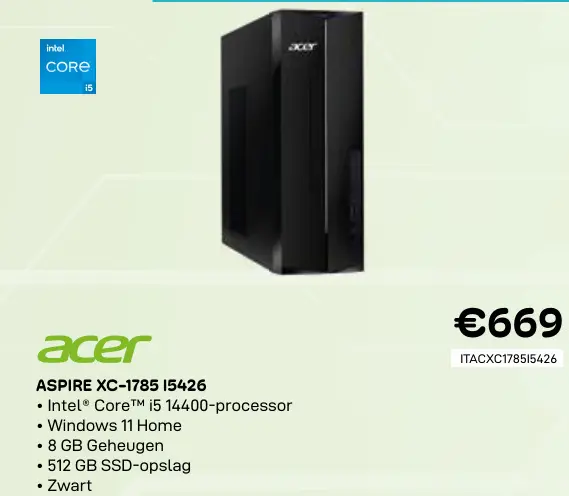 Promotie: Aspire xc-1785 15426