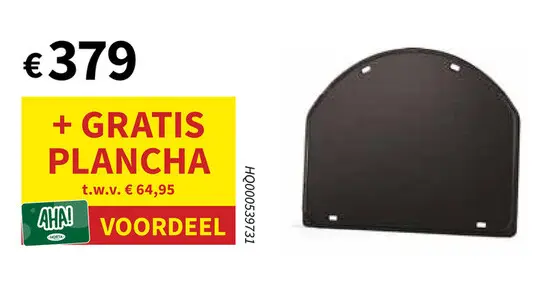 Promotie: Pro22 kettle mat zwart + gratis Plancha 