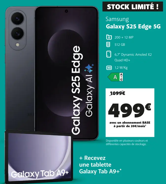 Offre: Samsung Galaxy S25 Edge 5