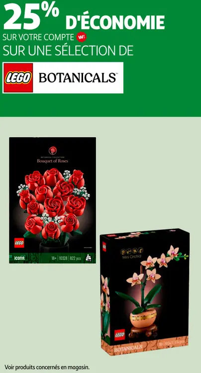 Promotie: Une sélection de LEGO Botanicals