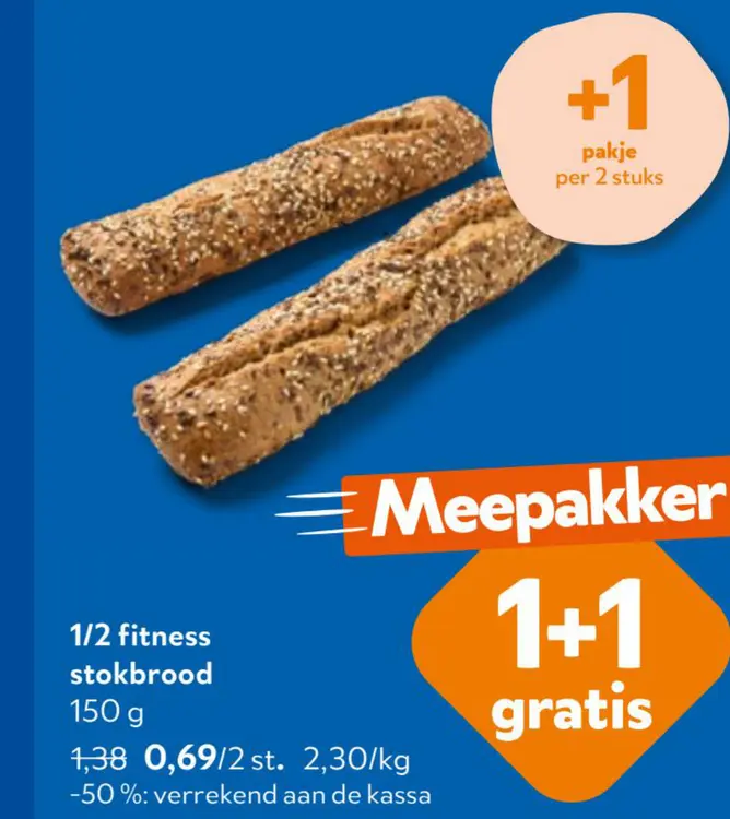 Promotie: 1/2 Fitness Stokbrood