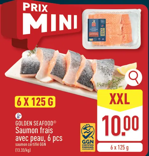 Offre: Saumon frais avec peau