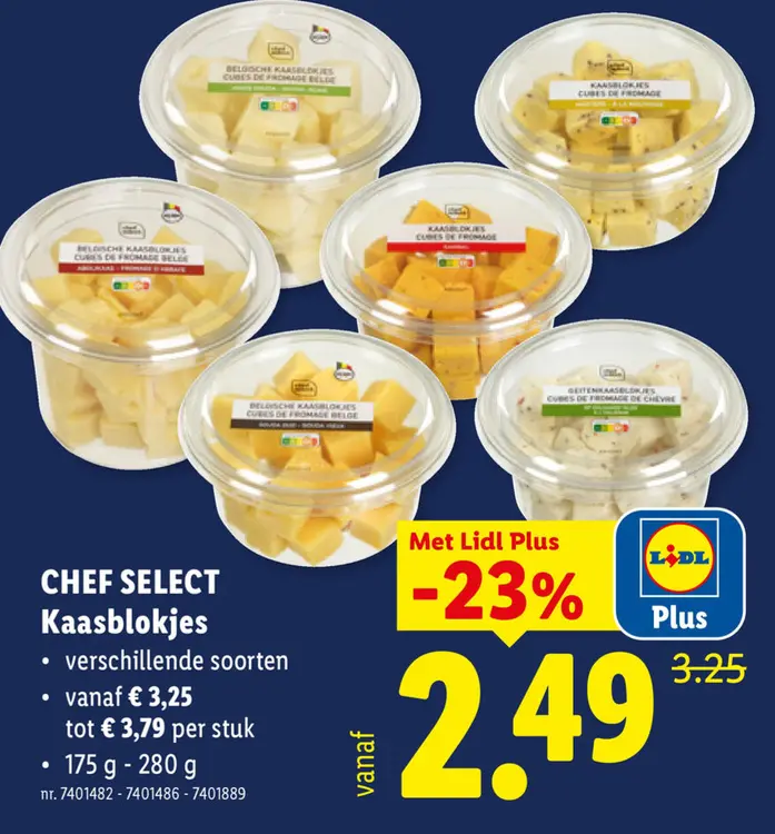 Promotie: Kaasblokjes