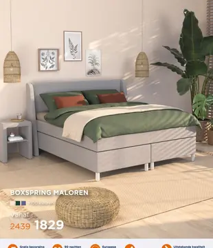 Aanbieding: Boxspring maloren