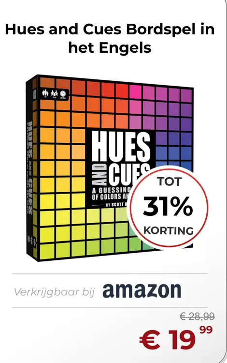 Aanbieding: Hues and Cues Bordspel