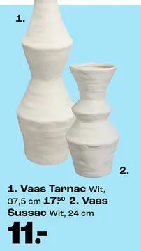 Aanbieding: Vaas Tarnac Wit, Vaas Sussac Wit