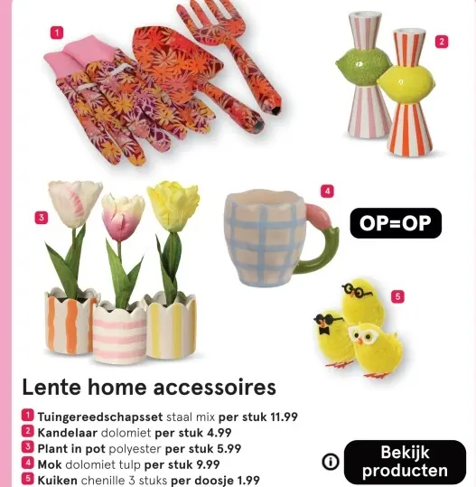 Aanbieding: Lente home accessoires