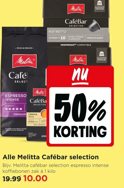 Aanbieding: Alle Melitta Cafébar selection