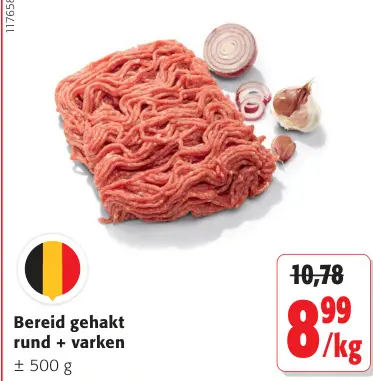 Promotie: Bereid gehakt rund + varken