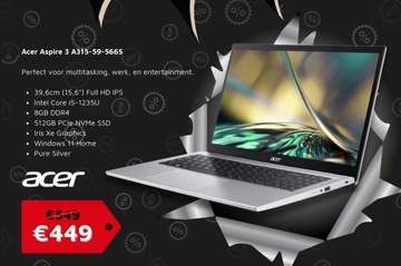 Aanbieding: Acer Aspire 3 A315-59-5665