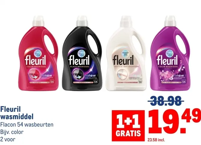 Aanbieding: Fleuril wasmiddel