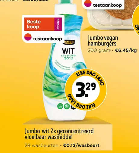 Promotie: Wit 2x geconcentreerd vloeibaar wasmiddel