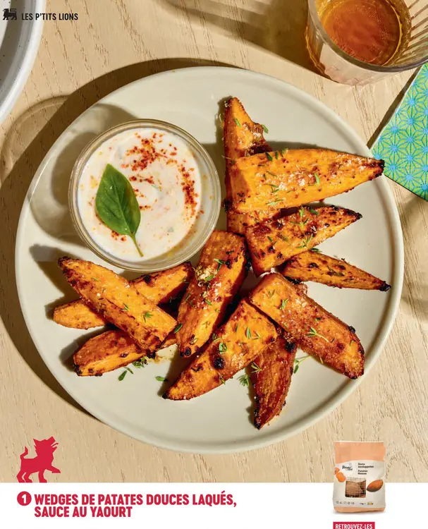 Offre: Wedges de patates douces laqués, sauce au yao