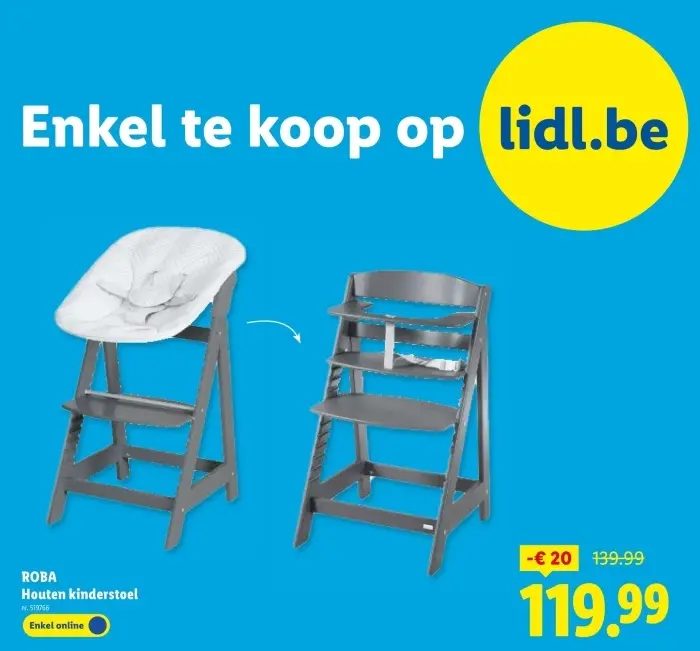 Promotie: Houten kinderstoel