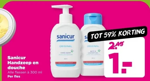 Aanbieding: Handzeep en douche
