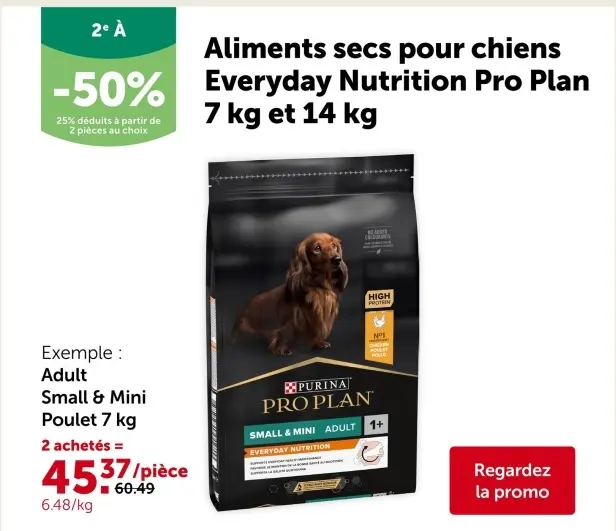 Offre: Aliments secs pour chiens Everyday Nutrition 