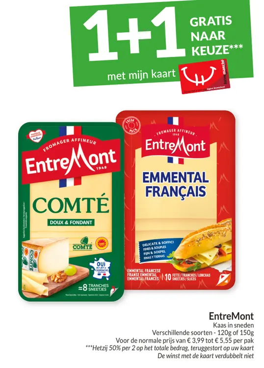 Promotie: EntreMont Kaas in sneden