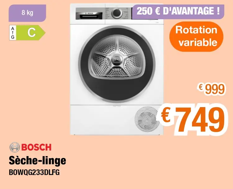 Offre: Sèche-linge