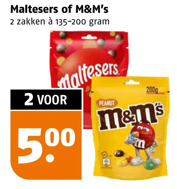 Aanbieding: Maltesers of M&M's