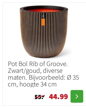 Aanbieding: Pot Bol Rib of Groove