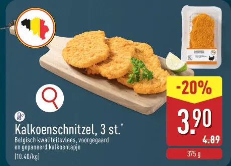 Promotie: Kalkoenschnitzel