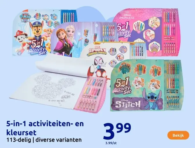 Aanbieding: 5-in-1 activiteiten- en kleurset