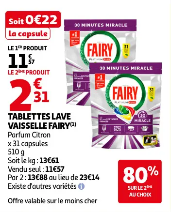 Promotie: Tablettes lave vaisselle