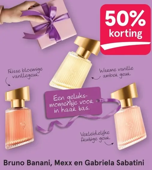 Aanbieding: Bruno Banani, Mexx en Gabriela Sabatini