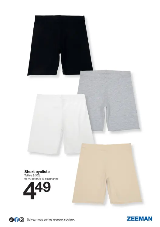 Offre: Short cycliste