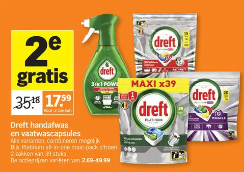 Promotie: Dreft handafwas en vaatwascapsules