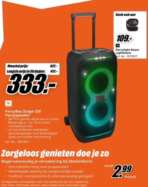 Aanbieding: PartyBox Stage 320 Partyspeaker