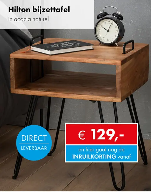 Aanbieding: Hilton bijzettafel