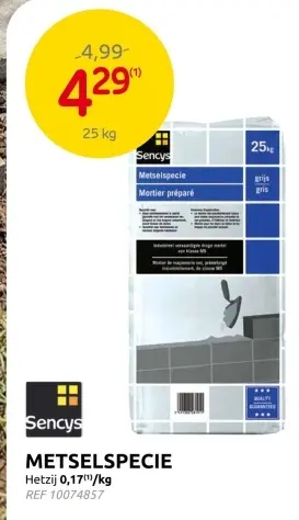 Promotie: Metselspecie