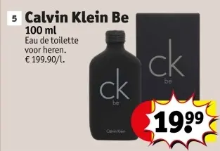 Promotie: Calvin Klein Be