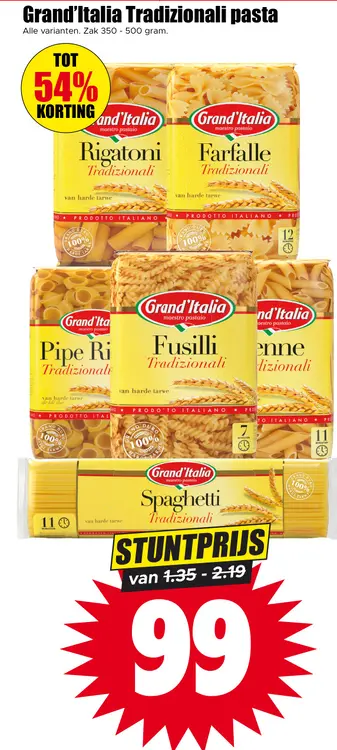 Aanbieding: Tradizionali pasta