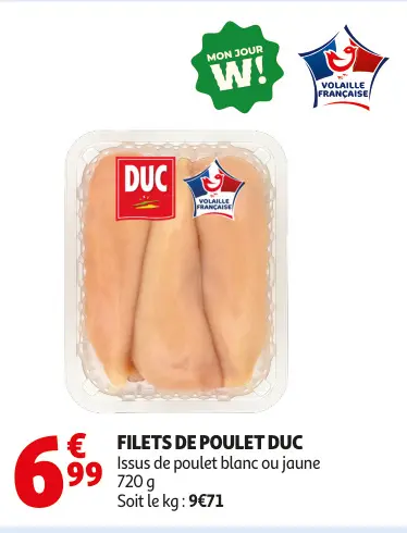 Promotie: Filets de poulet